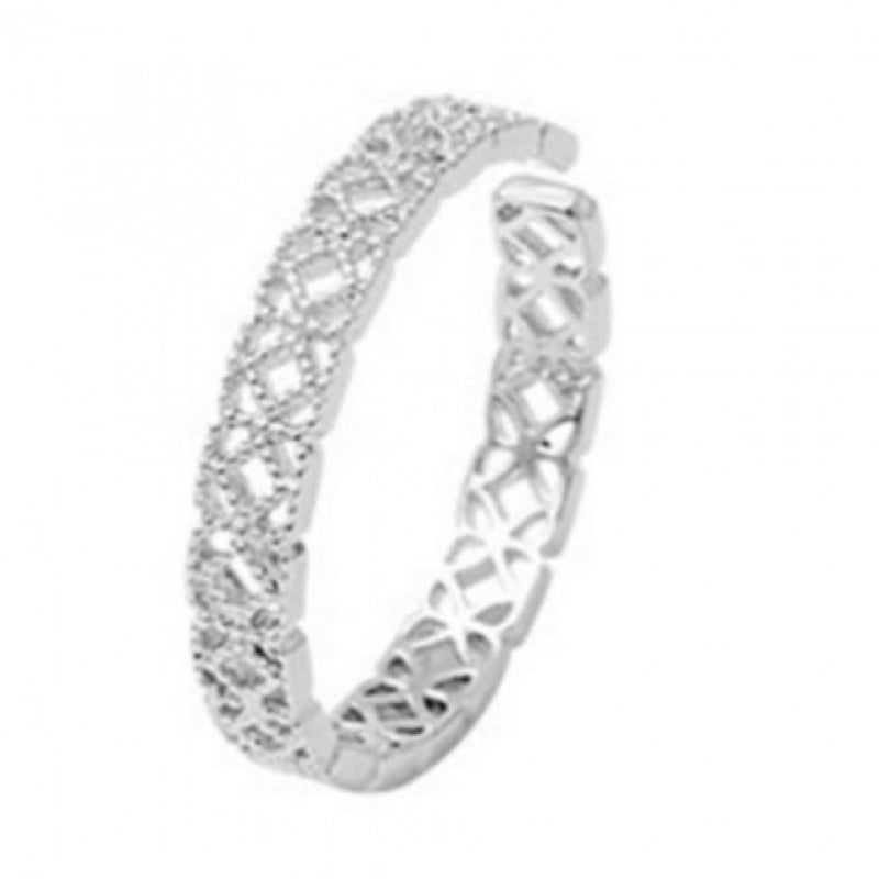 Geometric Open Ring S925 Sterling Silver Jewelry