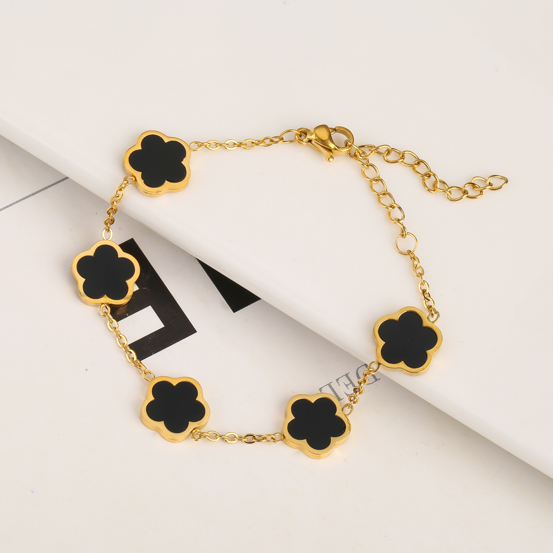 Stainless Steel Five-Petal Jewelry Set