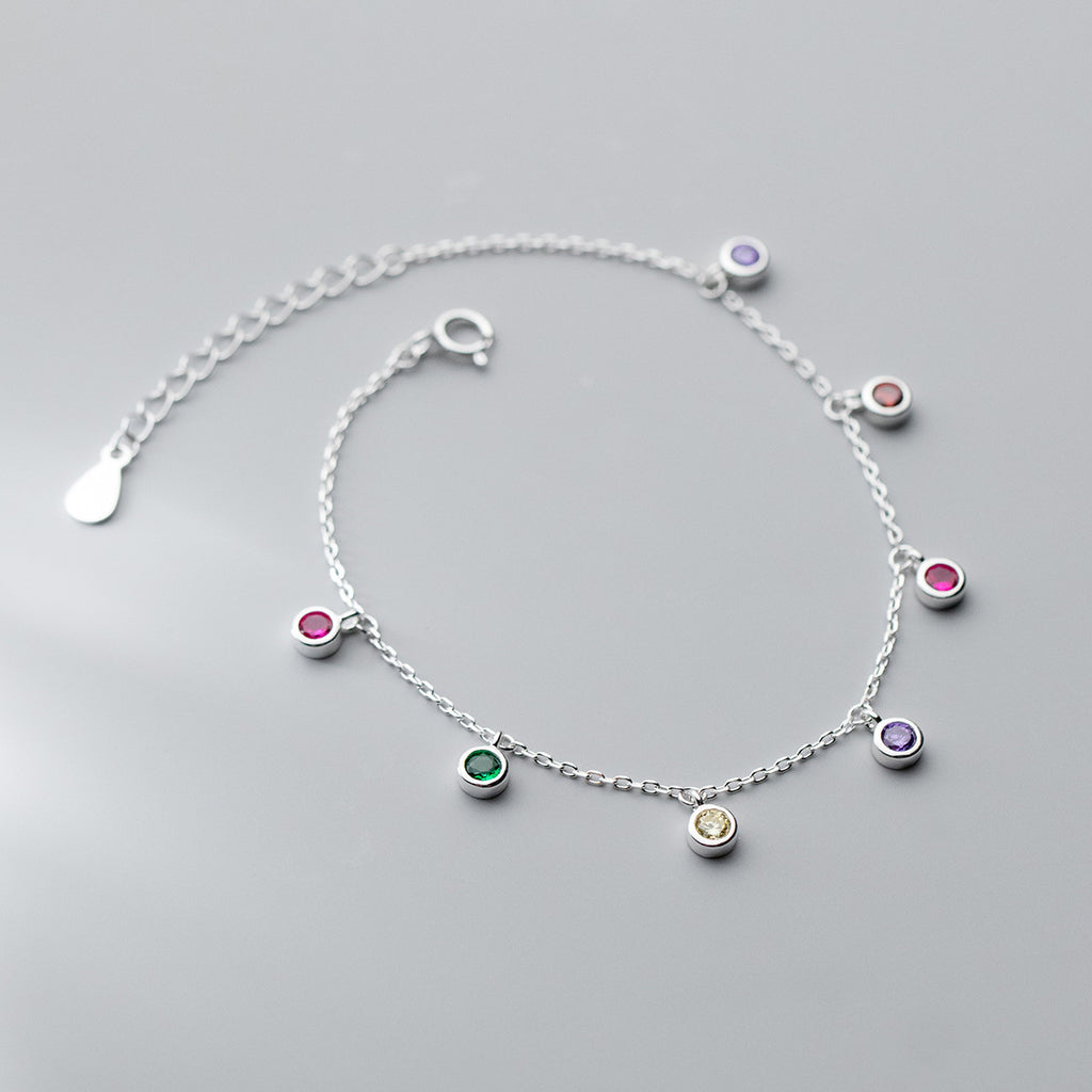 Elegant Round Geometric Stone Tassel Hand Jewelry