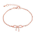 Rose Gold Bow Hand Jewelry for Women