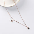 Star Necklace, Choker Chain, Titanium Steel Jewelry