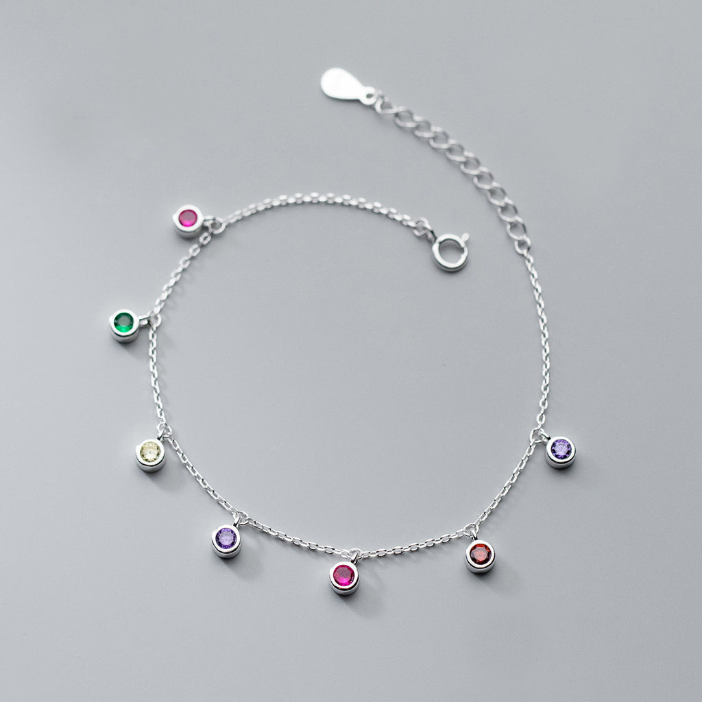 Elegant Round Geometric Stone Tassel Hand Jewelry