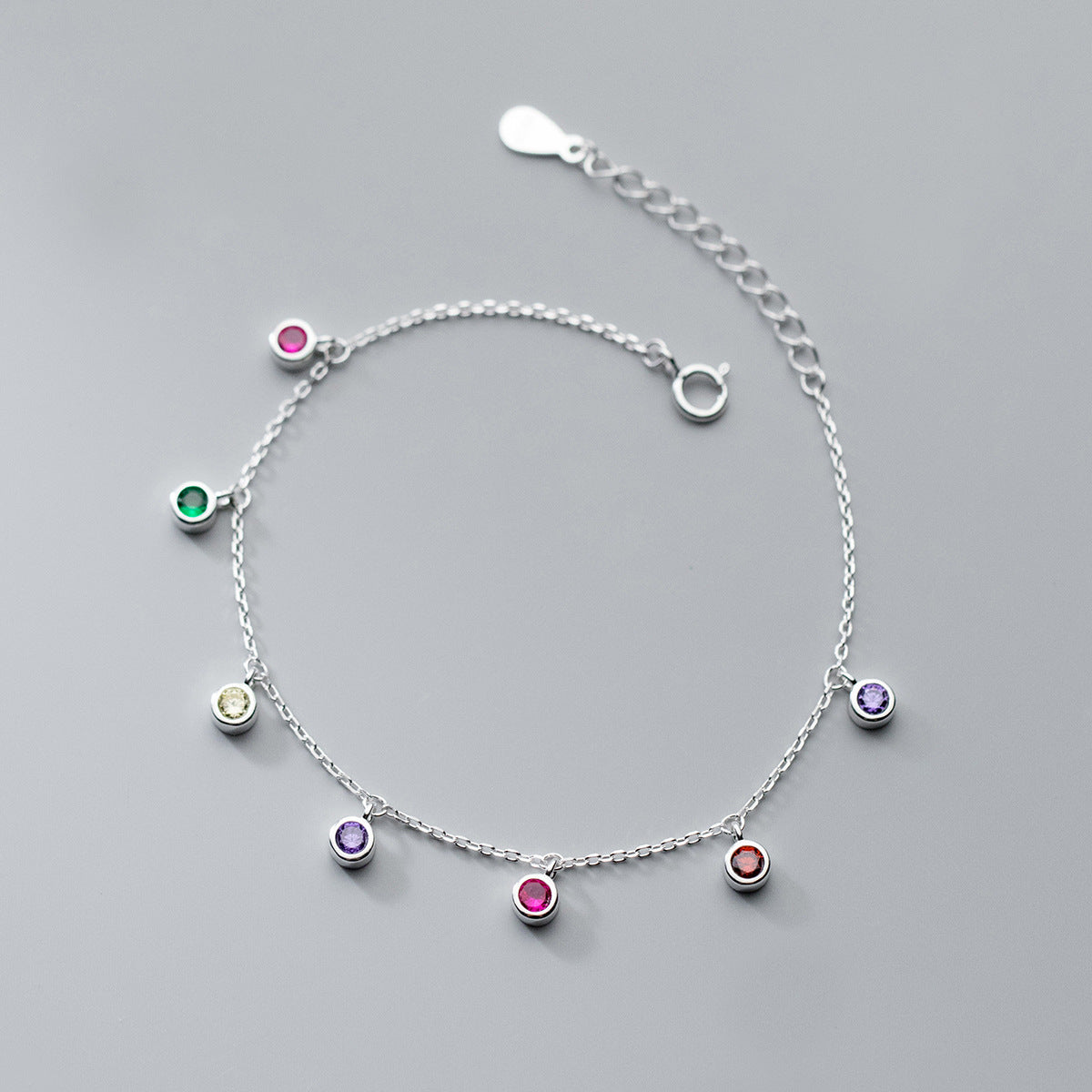 Elegant Round Geometric Stone Tassel Hand Jewelry