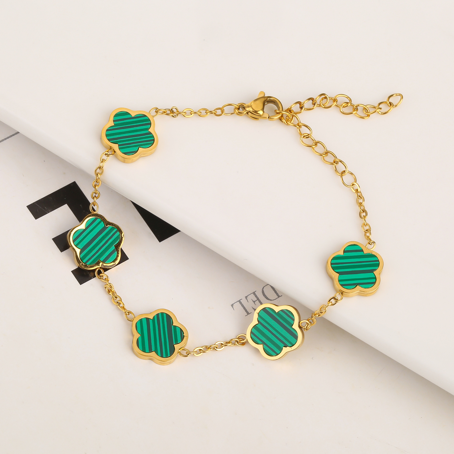 Stainless Steel Five-Petal Jewelry Set